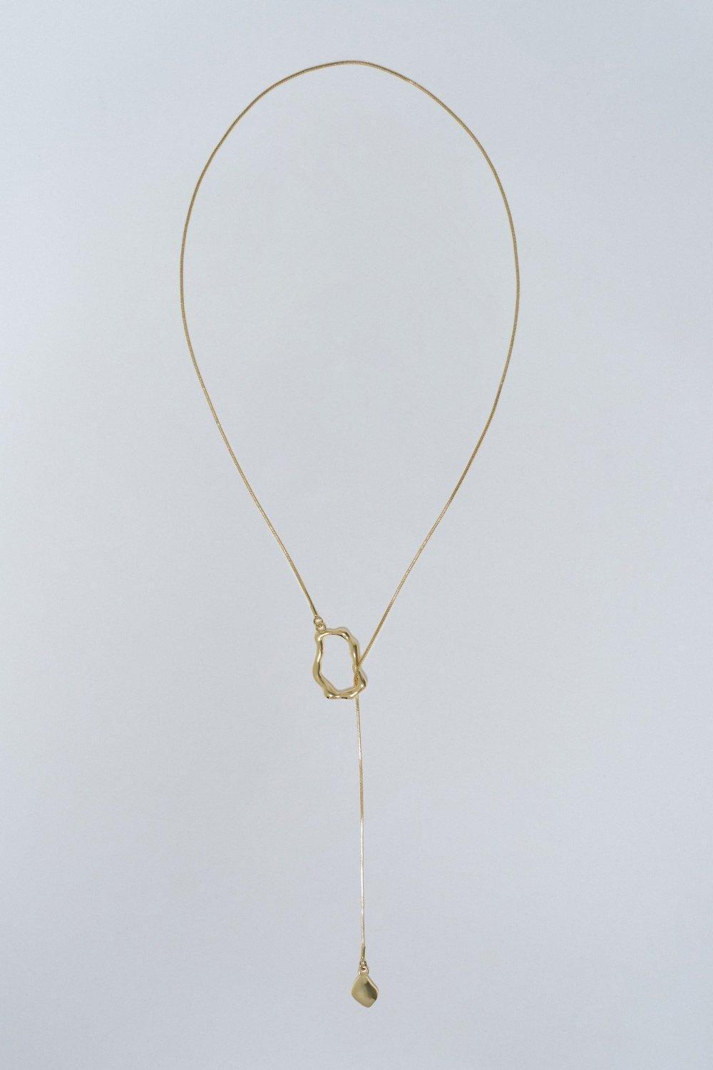 Necklace With Loose Pendant, Gold, large image number 0