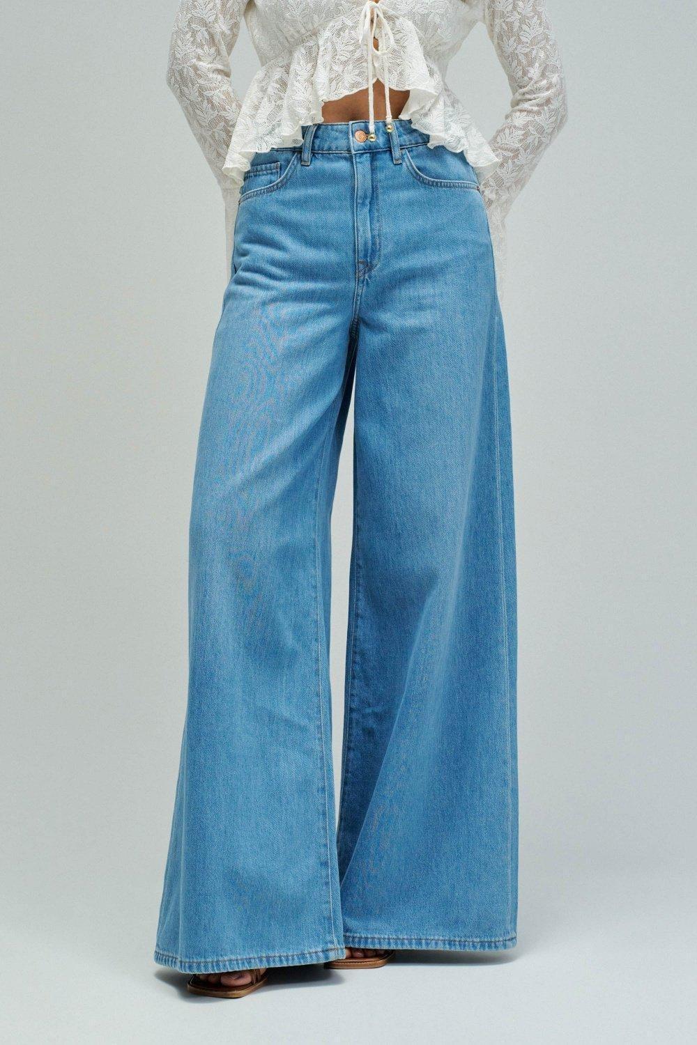 Super Wide Leg Jeans, , large image number 0