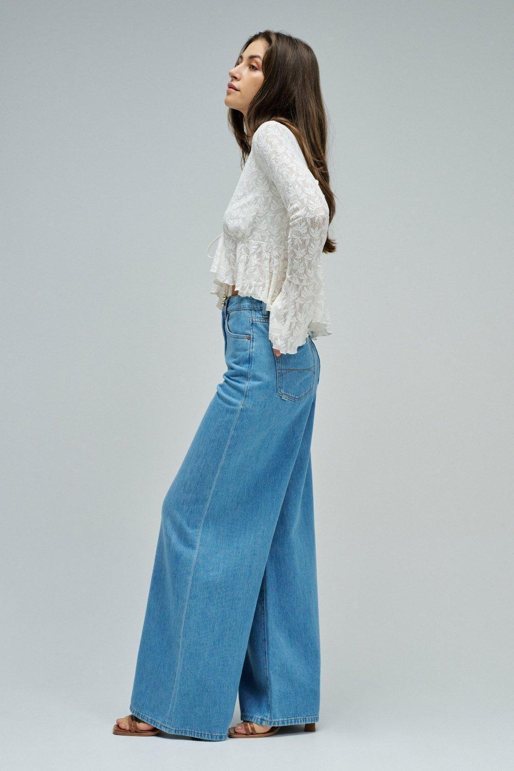 Super Wide Leg Jeans, , large image number 2
