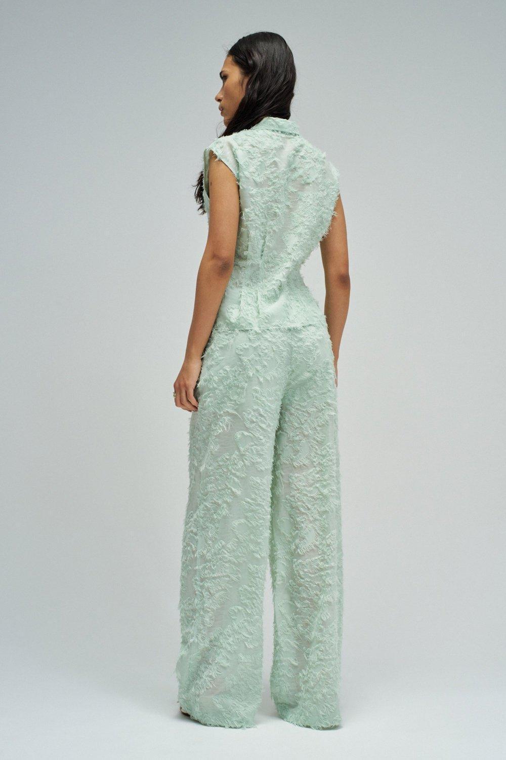 Shirt With Jacquard, Turquoise, large image number 3