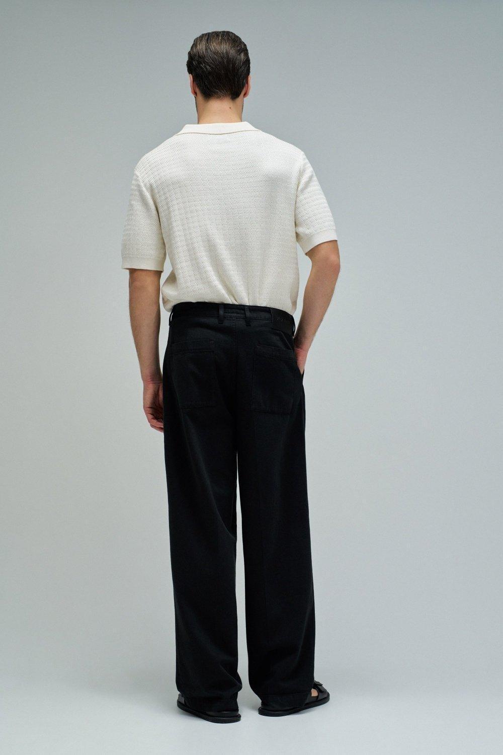 Loose Fit Trousers, Black, large image number 3