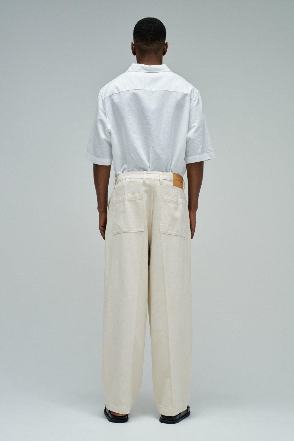 Loose Fit Trousers, Beige, large image number 3