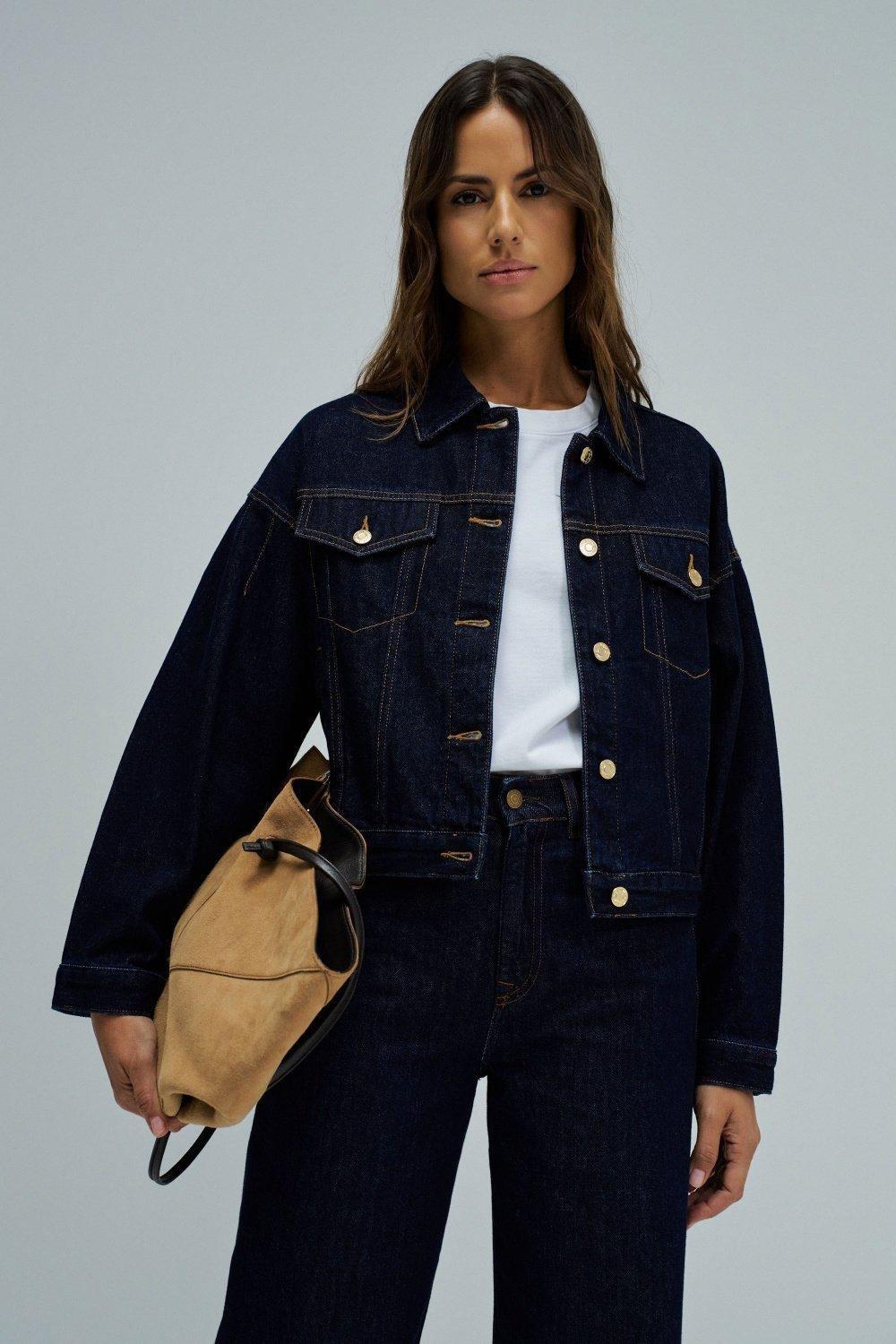 Denim Jacket, Dark Blue, medium