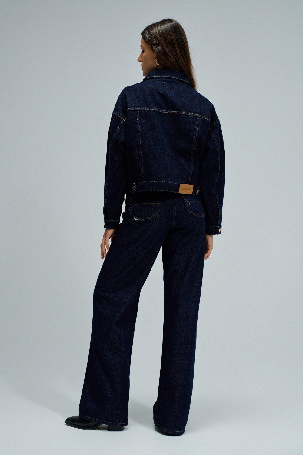 Denim Jacket, Dark Blue, large image number 3