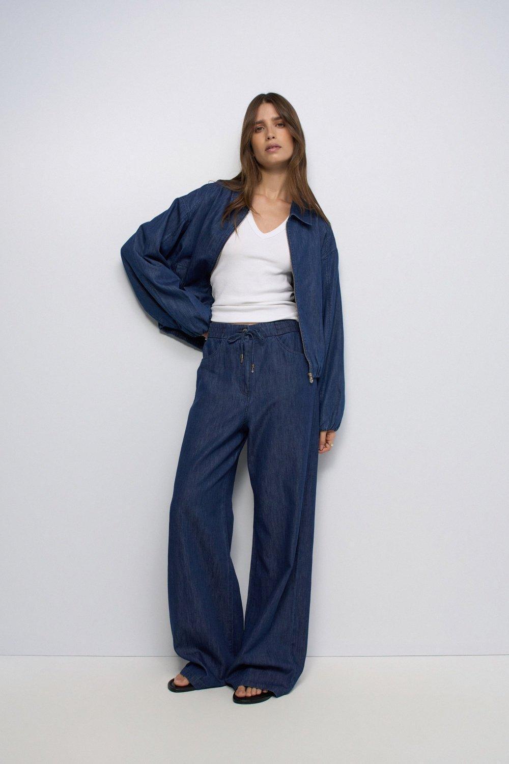 Denim Bomber, Navy, medium