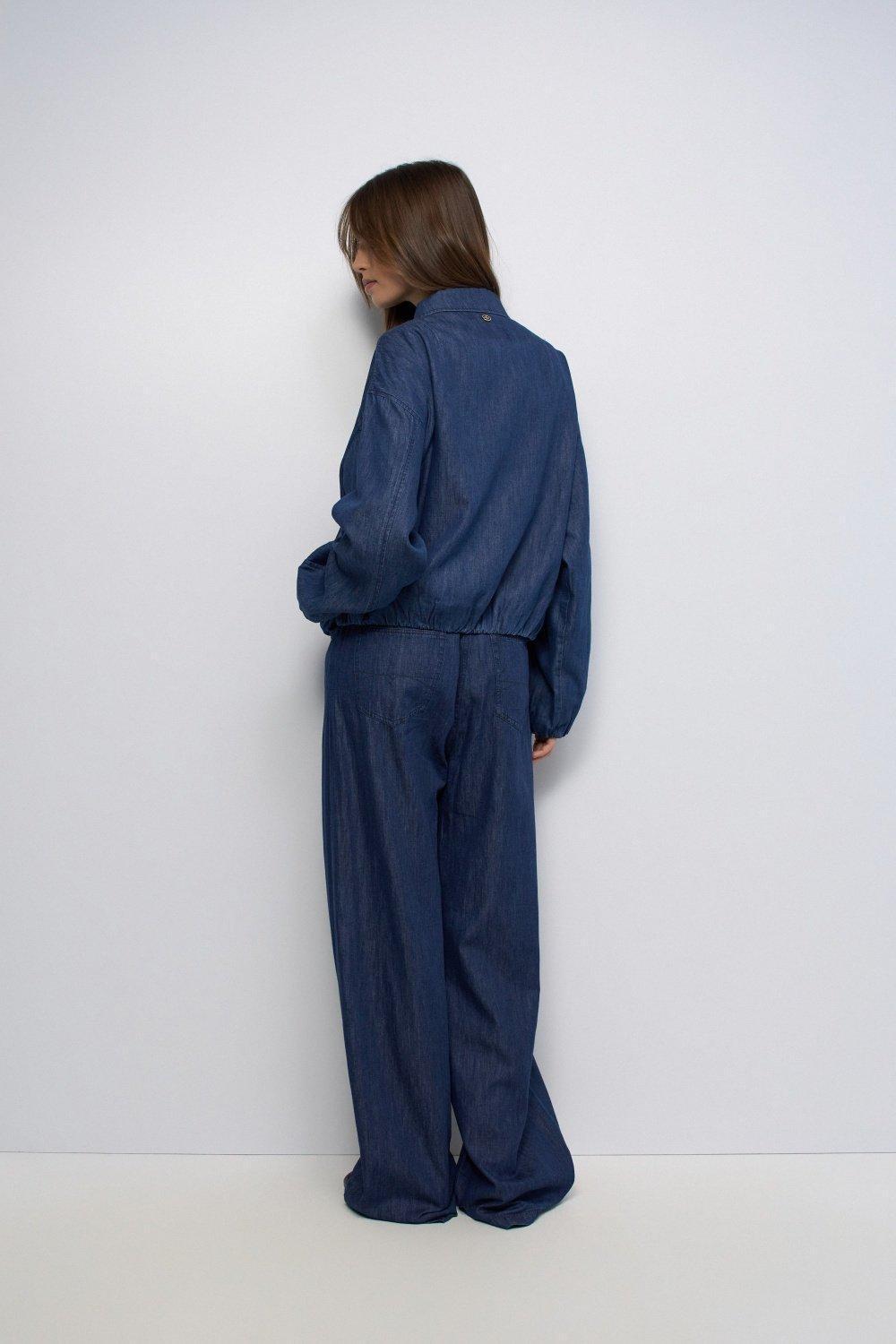 Denim Bomber, Navy, large image number 3