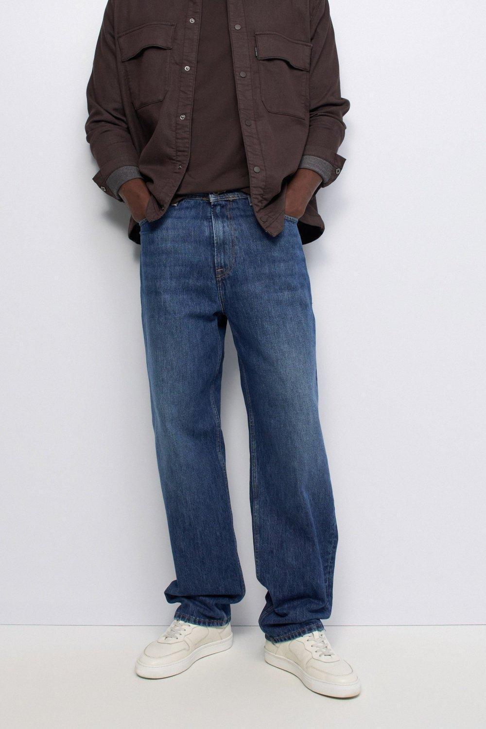 Loose Fit Jeans, Navy, medium