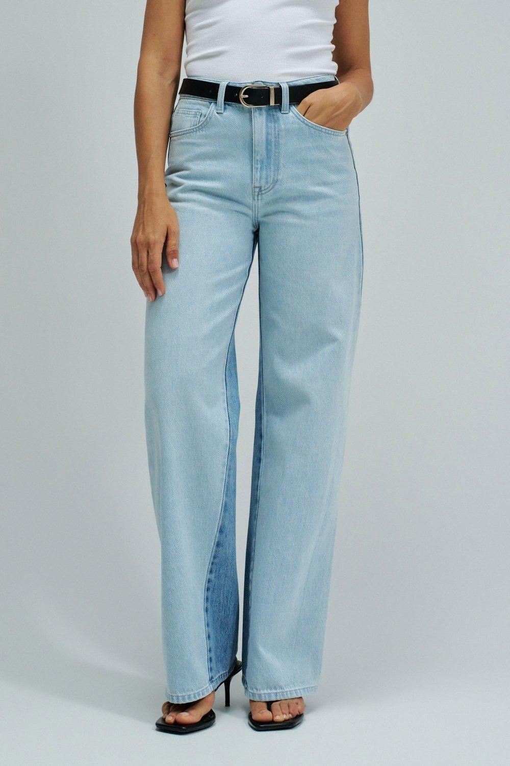 Wide Leg Jeans, Blue, medium
