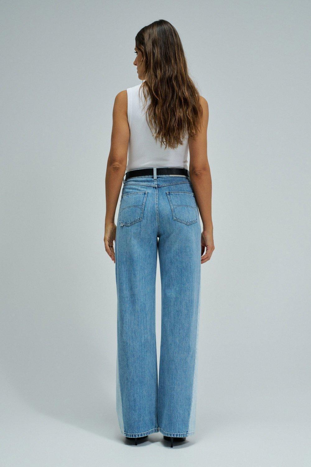 Wide Leg Jeans, Blue, large image number 3