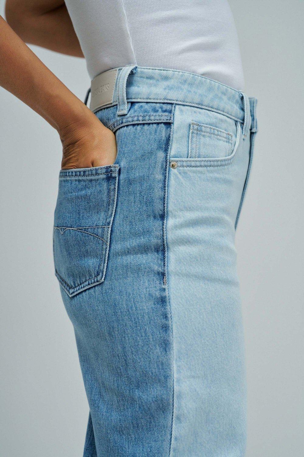 Wide Leg Jeans, Blue, large image number 4