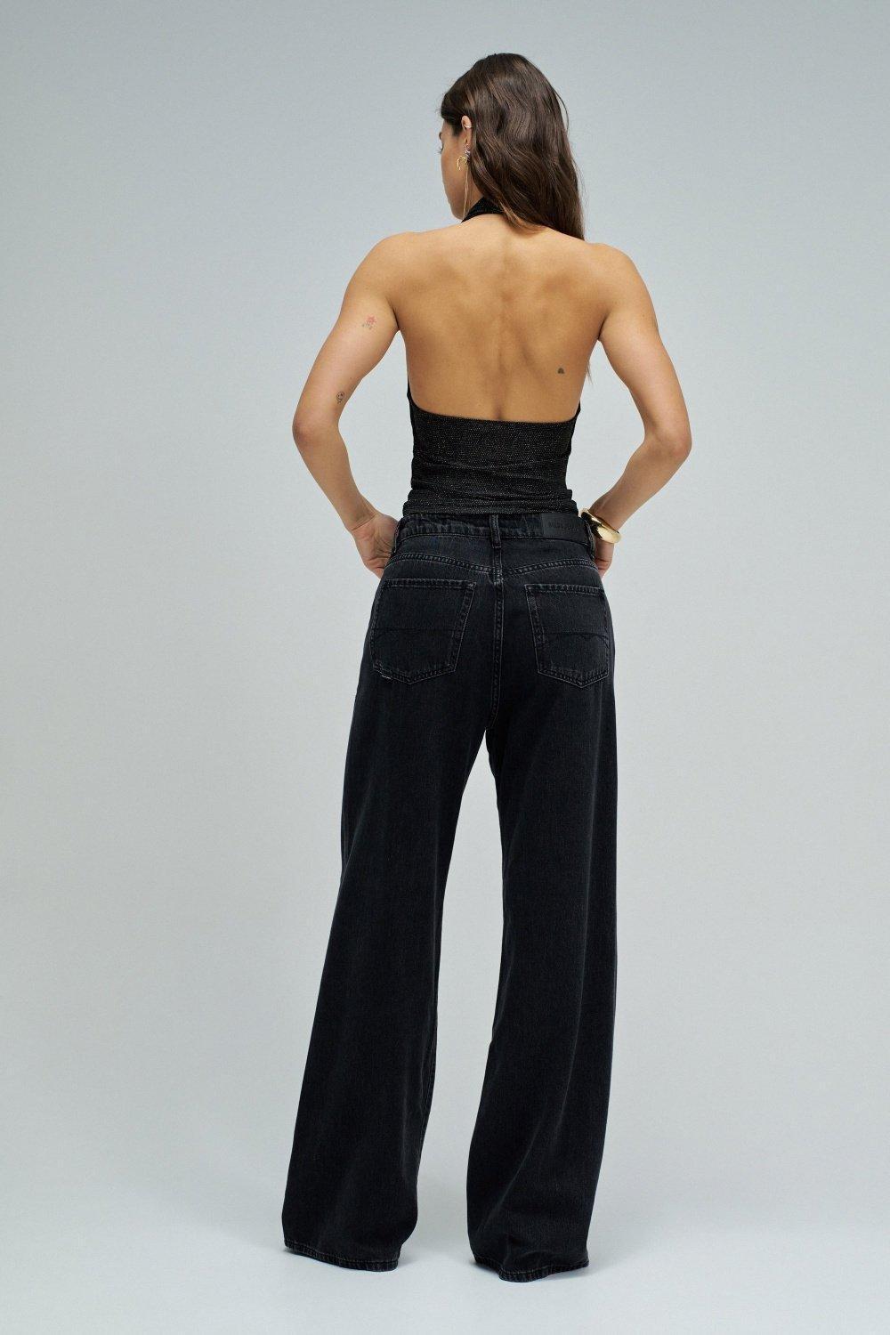 Top With Lurex, Black, large image number 3