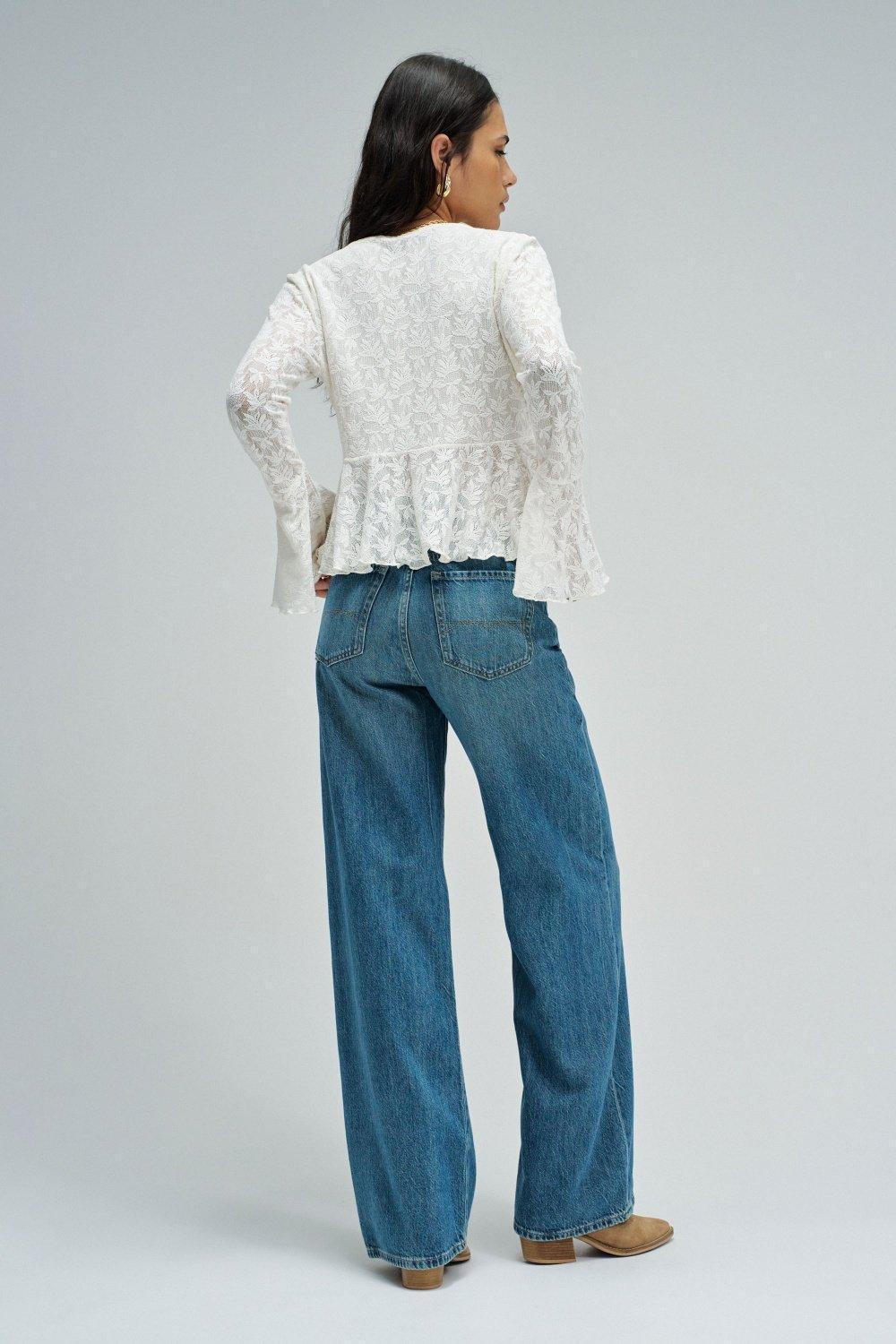 Lace Blouse, Beige, large image number 3