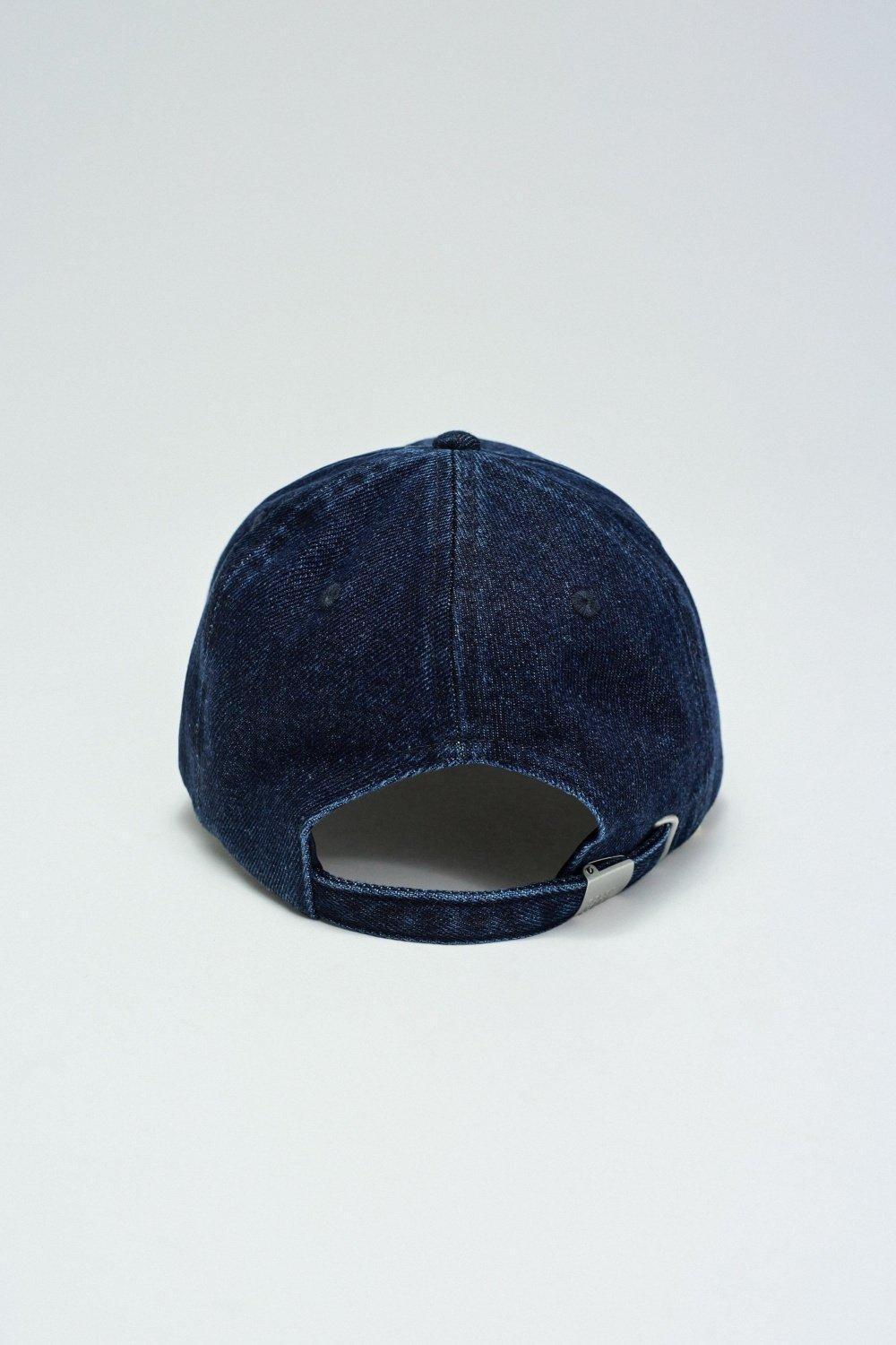 Denim Cap With Branding, Navy, large image number 3