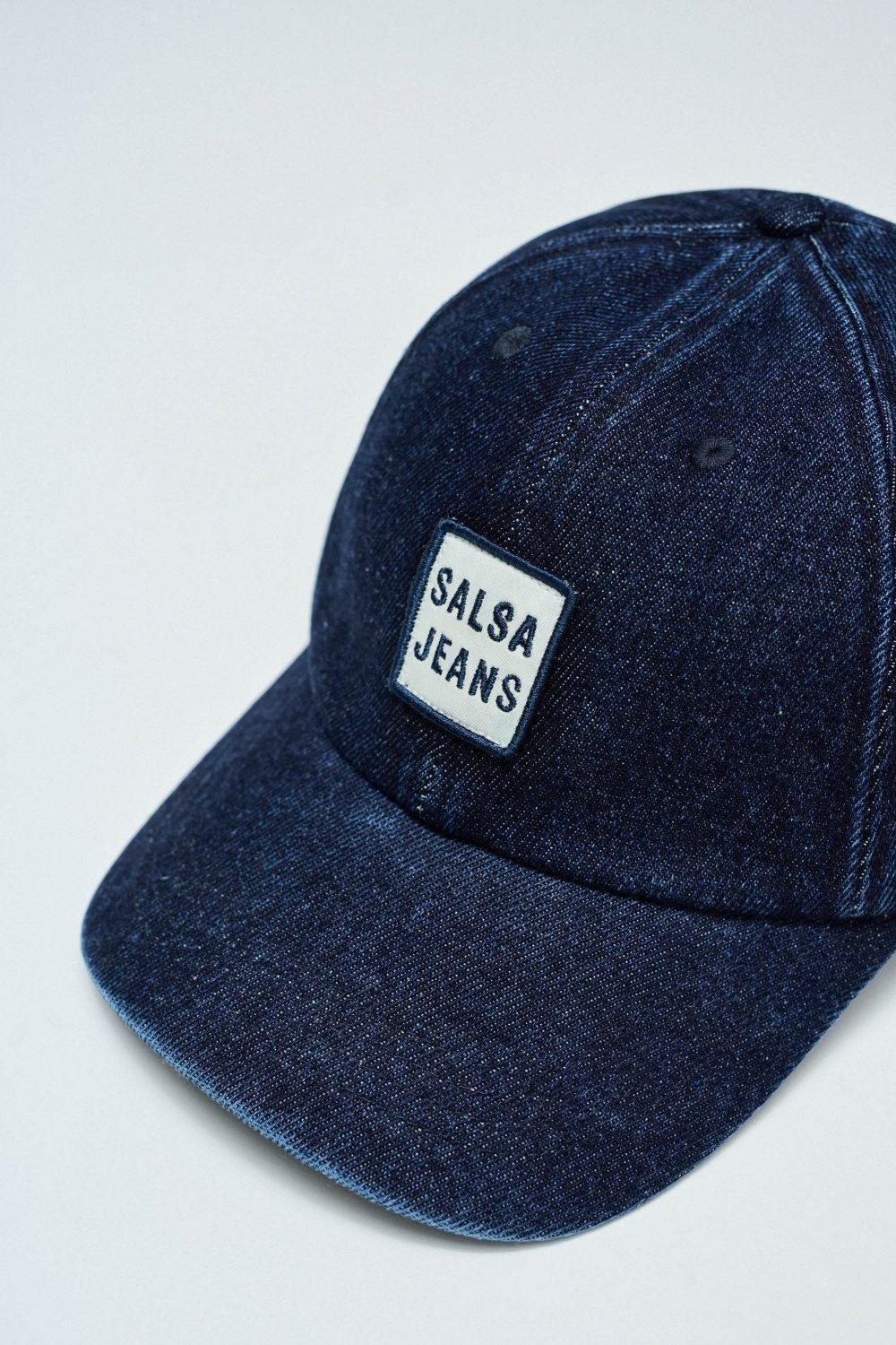 Denim Cap With Branding, Navy, large image number 4