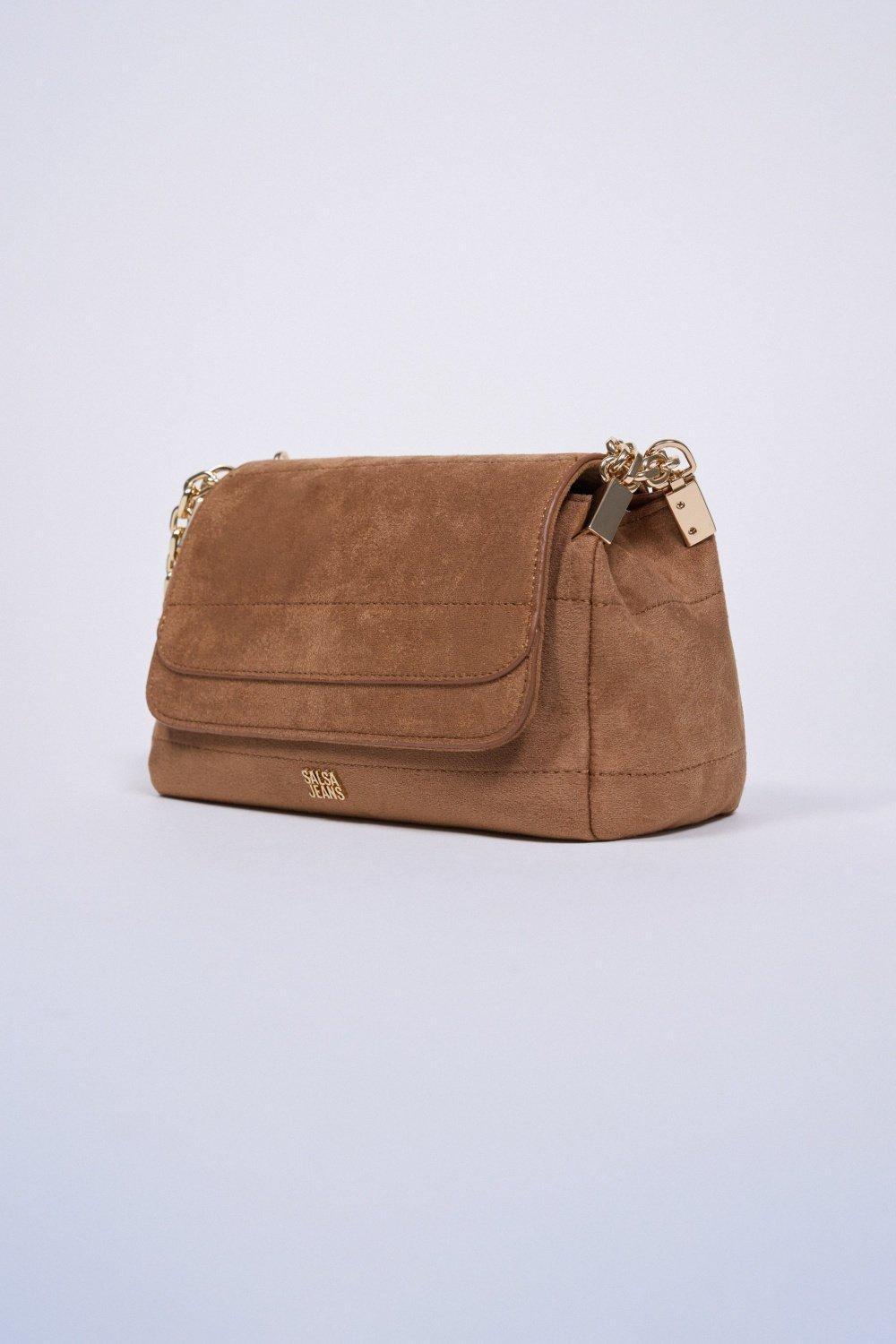 Suede Effect Bag, 2101_912, medium