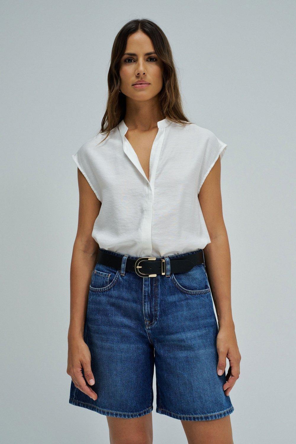 Basic Shirt, White, medium
