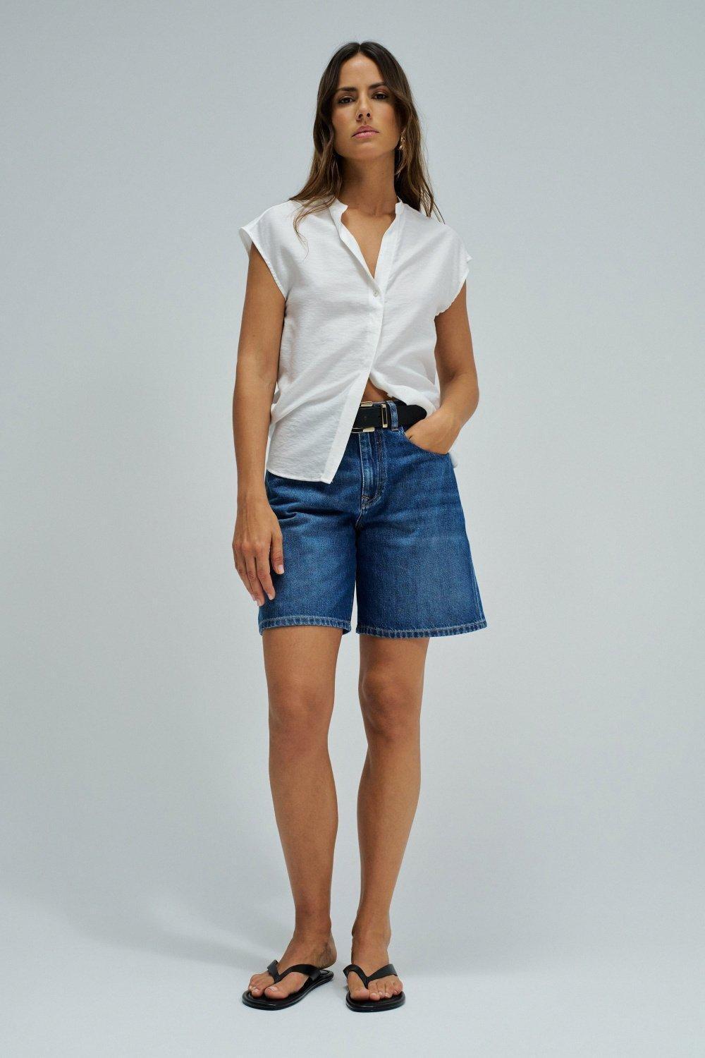 Basic Shirt, White, medium