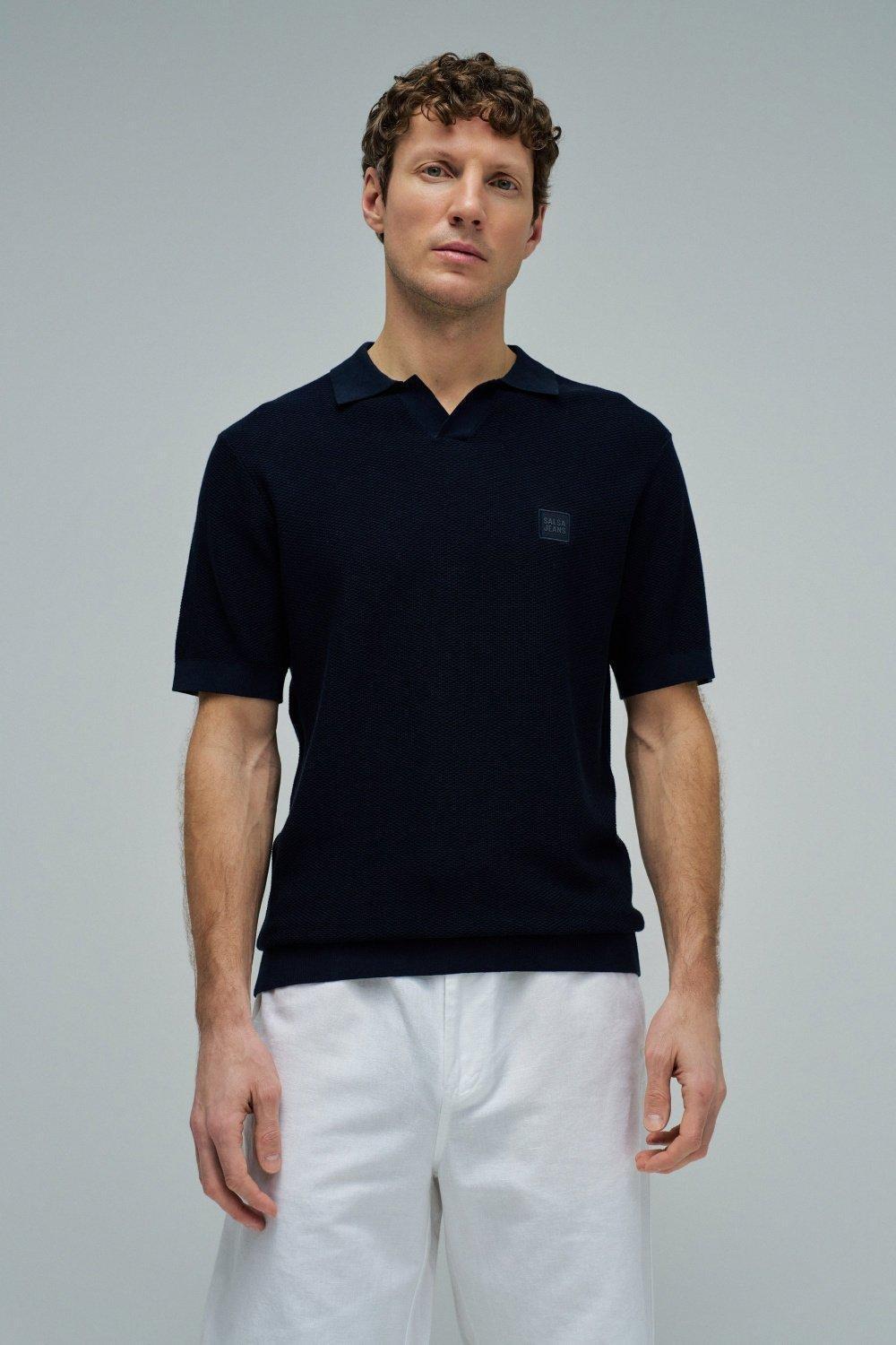 Knitted Polo, , medium