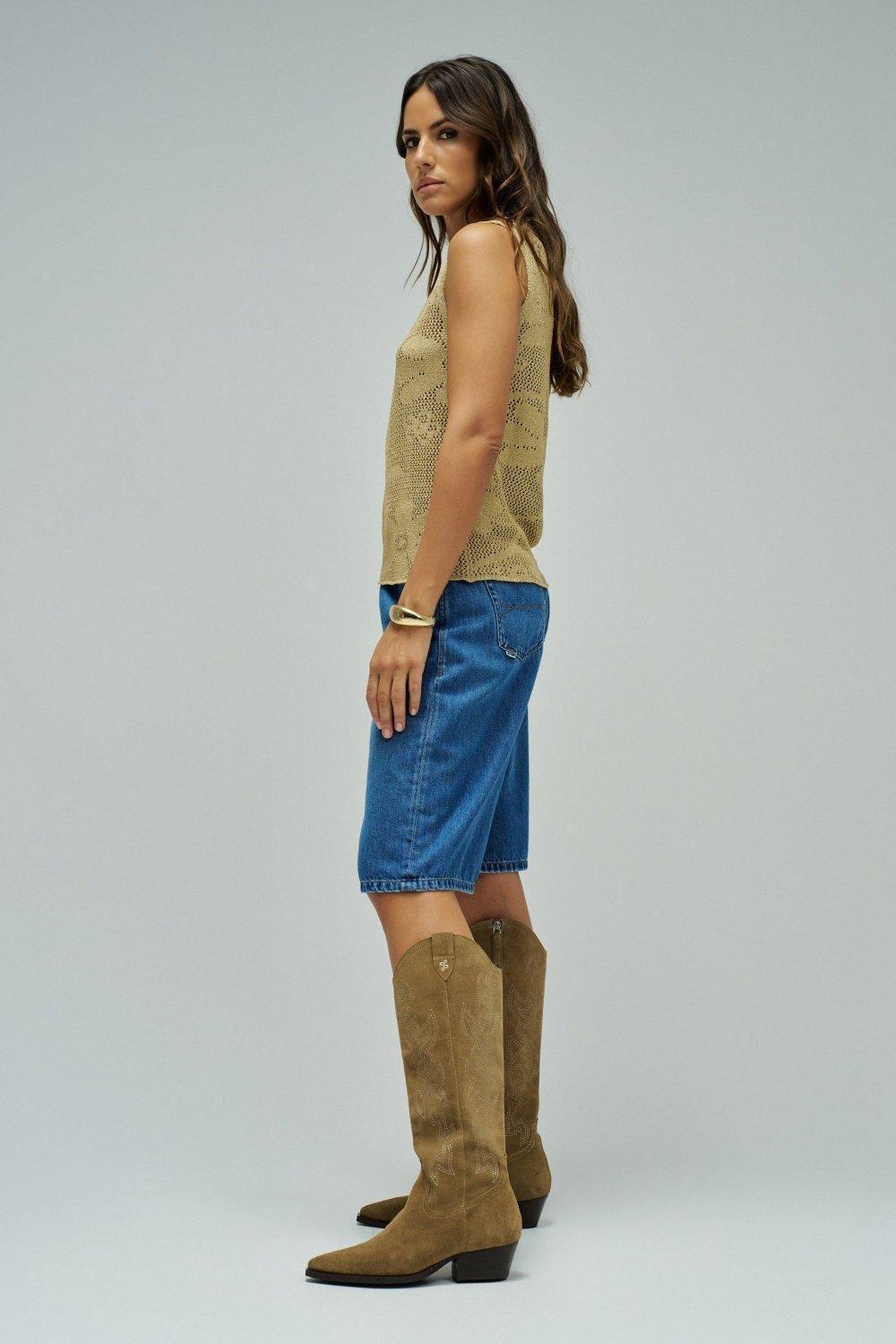 Top In Golden Mesh, Gold, large image number 2