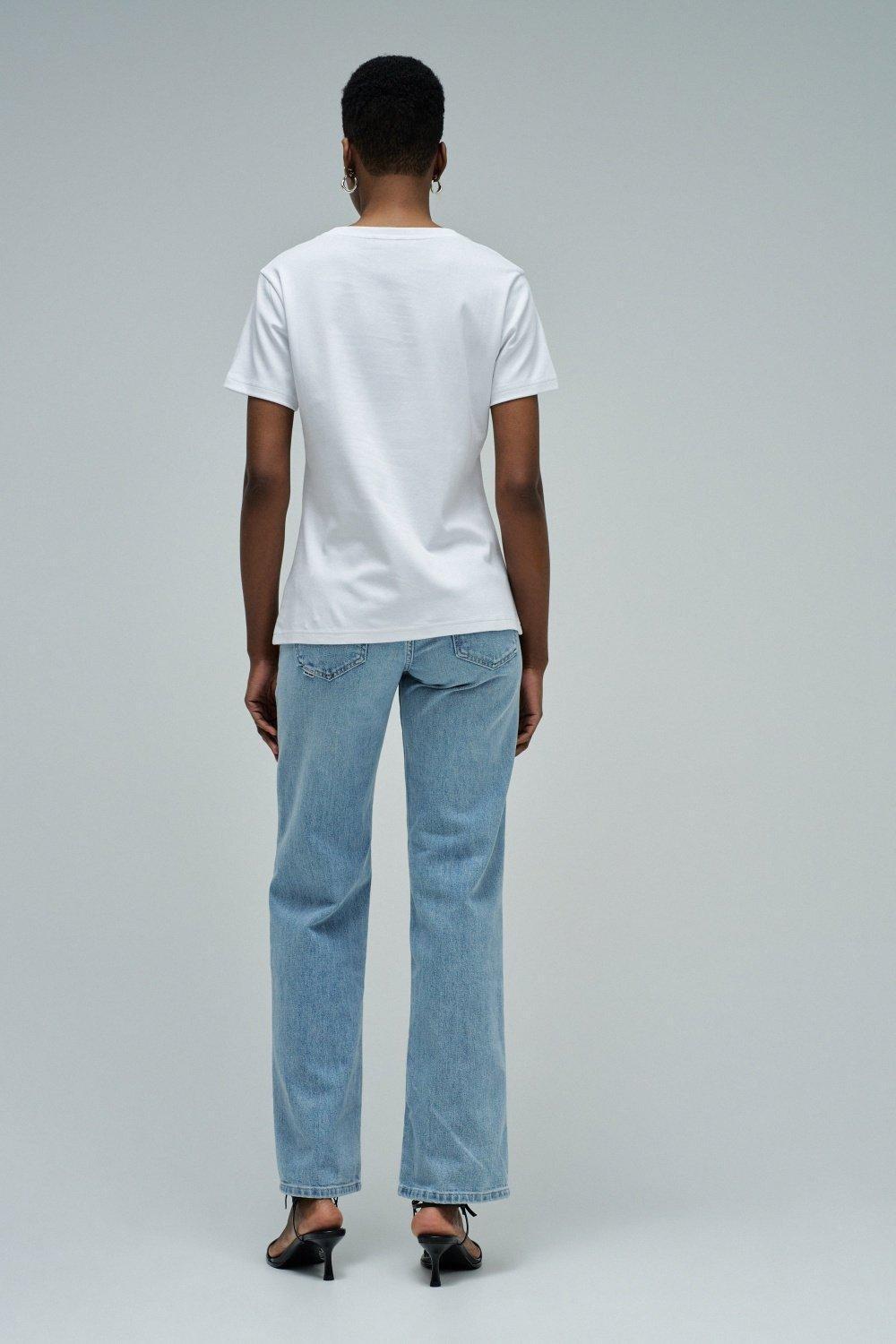 T Shirt With Branding, White, large image number 3