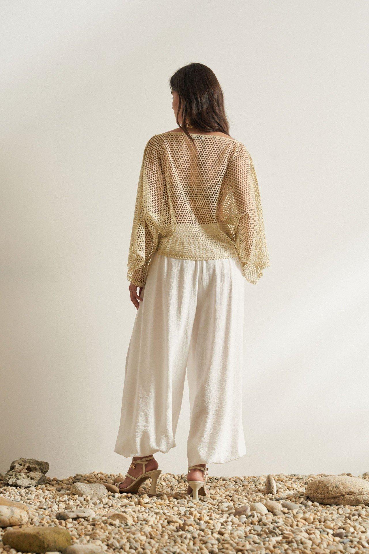 Lurex Top, Gold, large image number 1