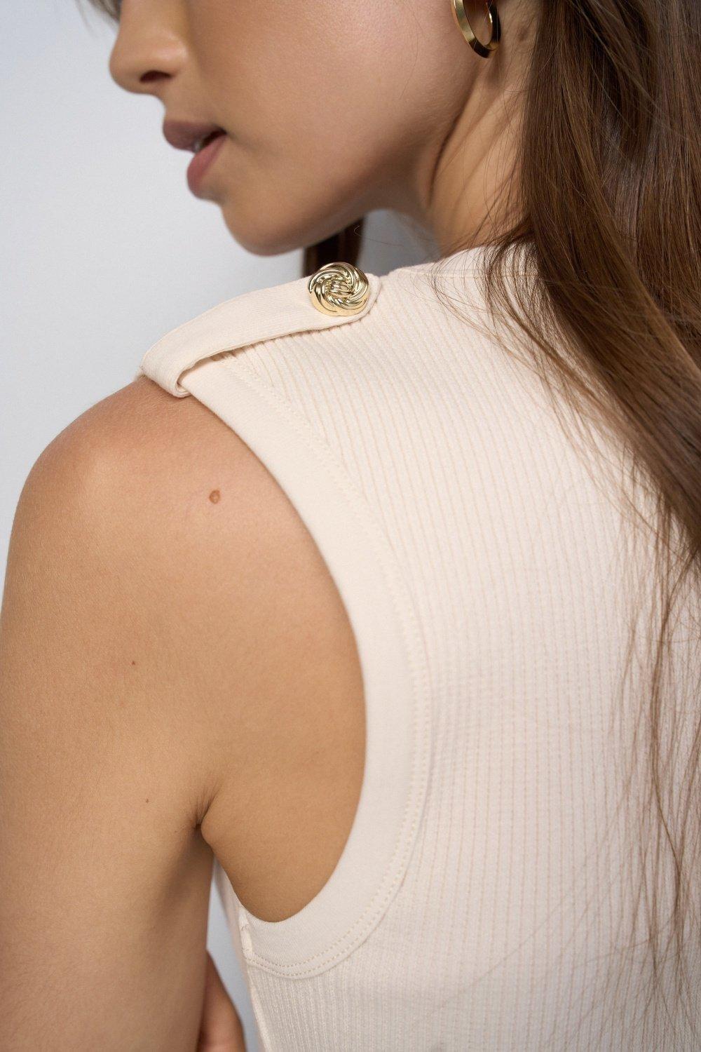 Ribbed Knit Top, , large image number 4