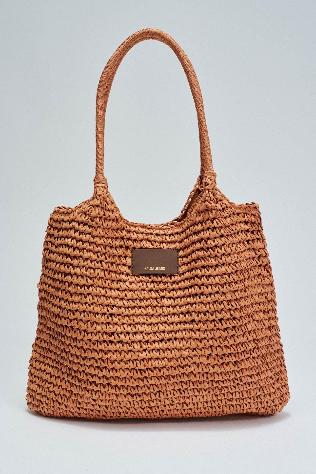 Raffia Bag, Red, large image number 3