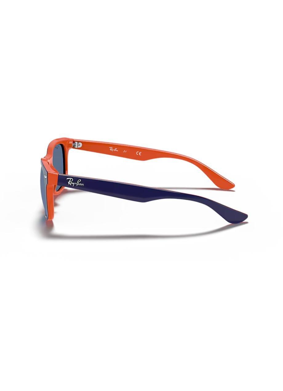 RB9052S New Wayfarer Kids Blue On Orange/Blue S, 2901_000, medium