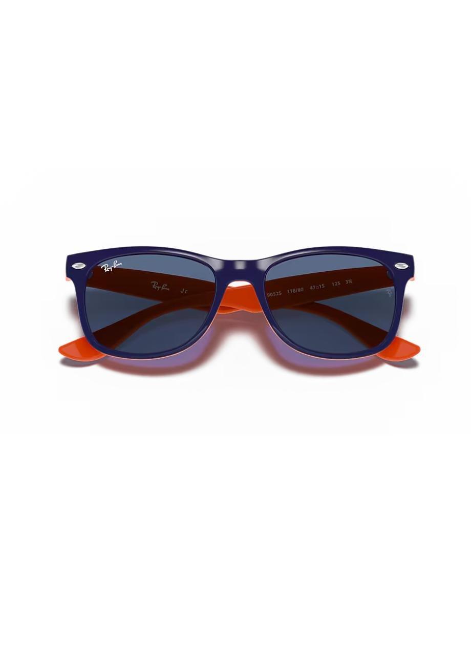 RB9052S New Wayfarer Kids Blue On Orange/Blue S, 2901_000, large image number 4
