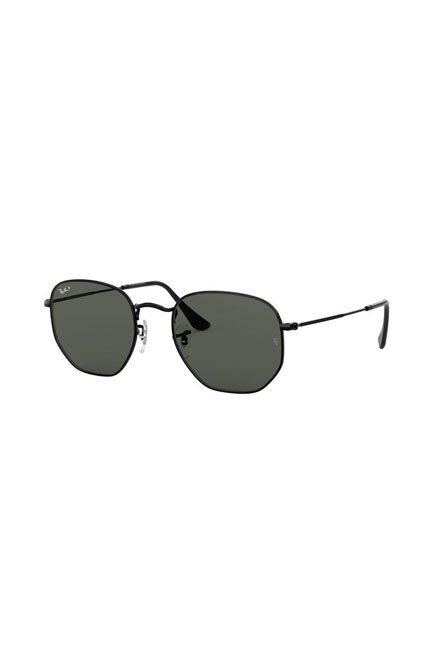 RB3548N Hexagonal Flat Lenses Black/Green/Polarized XL, 2901_000, large image number 0