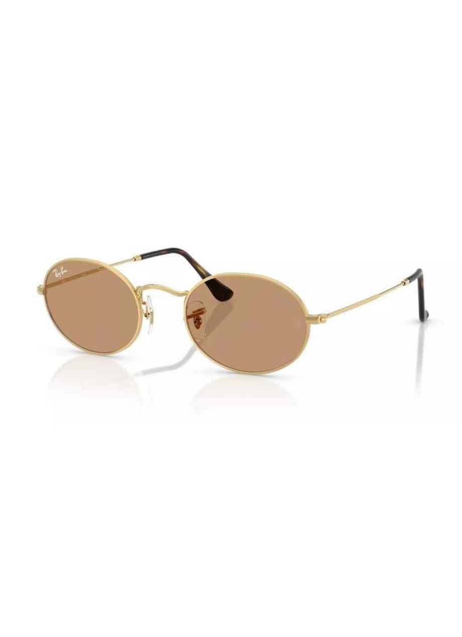 RB3547 Oval Metal Summer Capsule Ray-Ban Gold/Brown M, 2901_000, medium