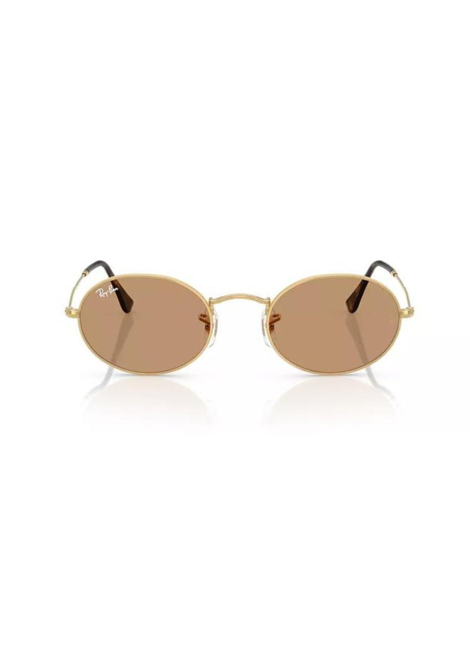 RB3547 Oval Metal Summer Capsule Ray-Ban Gold/Brown M, 2901_000, large image number 1