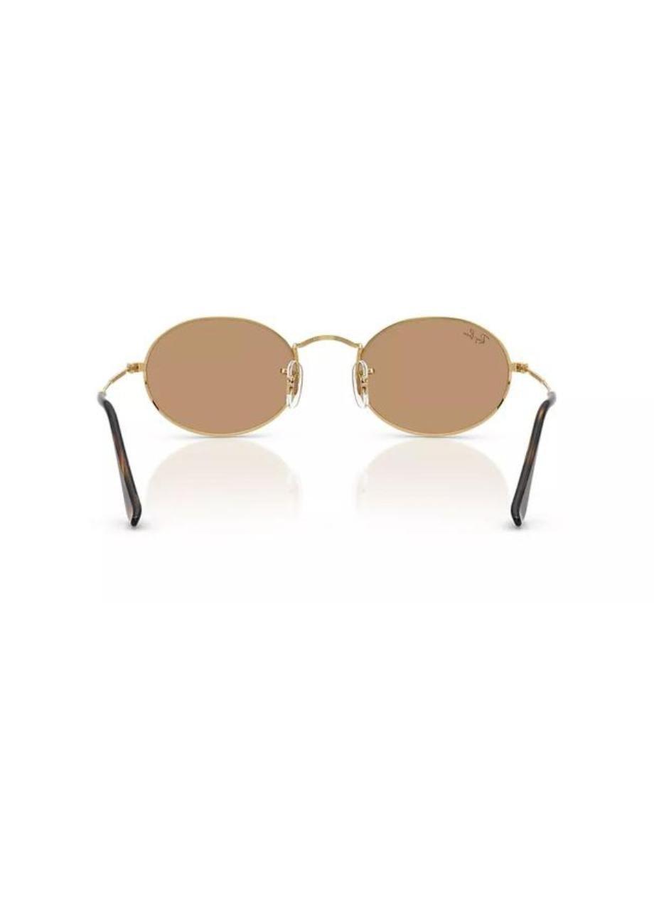 RB3547 Oval Metal Summer Capsule Ray-Ban Gold/Brown M, 2901_000, large image number 4