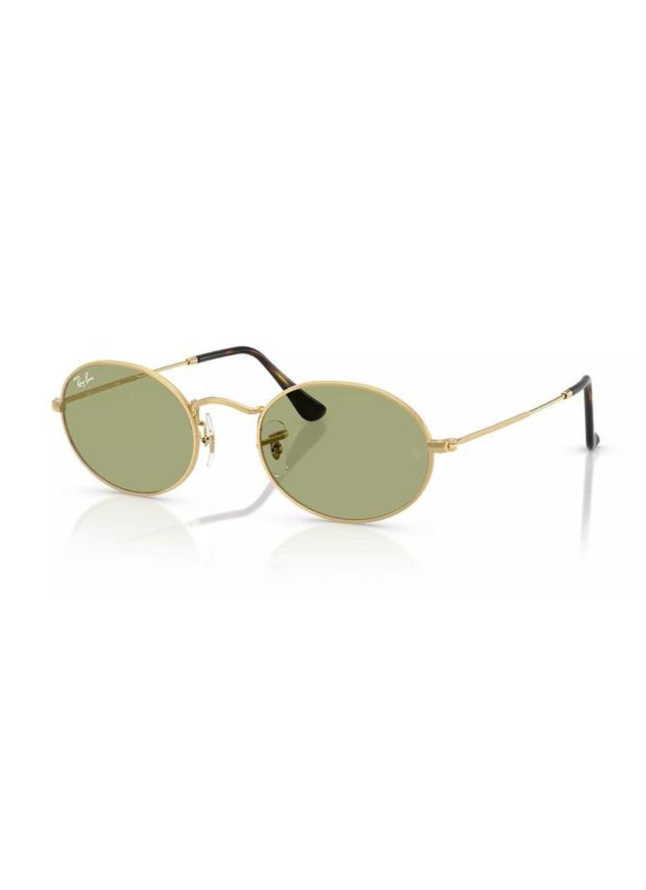RB3547 Oval Metal Summer Capsule Ray-Ban Gold/Green M, 2901_000, large image number 0
