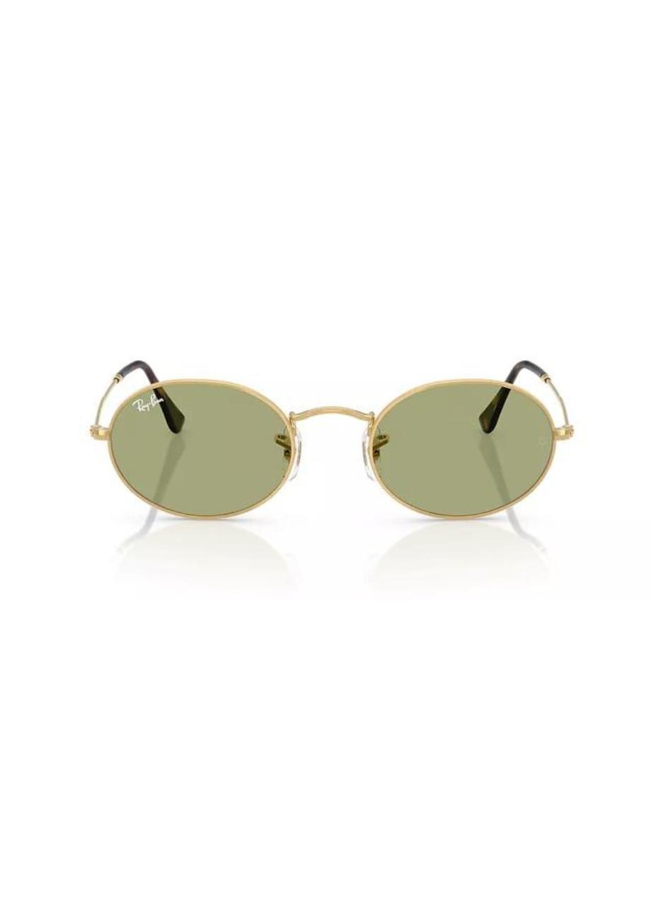 RB3547 Oval Metal Summer Capsule Ray-Ban Gold/Green M, 2901_000, large image number 1