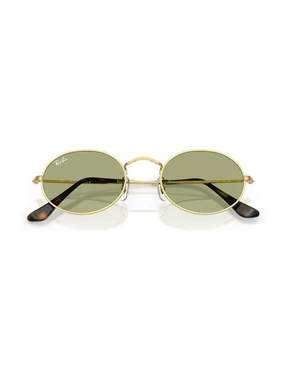 RB3547 Oval Metal Summer Capsule Ray-Ban Gold/Green M, 2901_000, large image number 3
