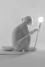 Seletti - Monkey Lamp Sitting White Indoor
