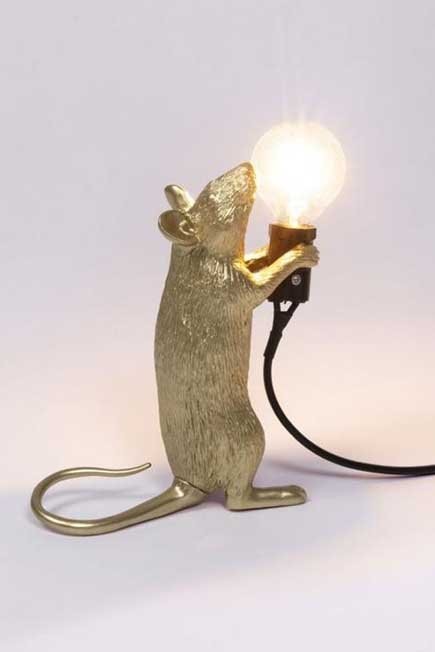 Seletti - Mouse Lamp Gold Step