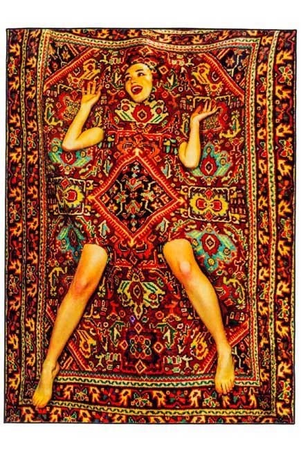 Seletti - Toiletpaper Rug Lady on Carpet