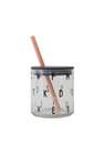 Design Letters - Straw lid for kids drinking glass Nude