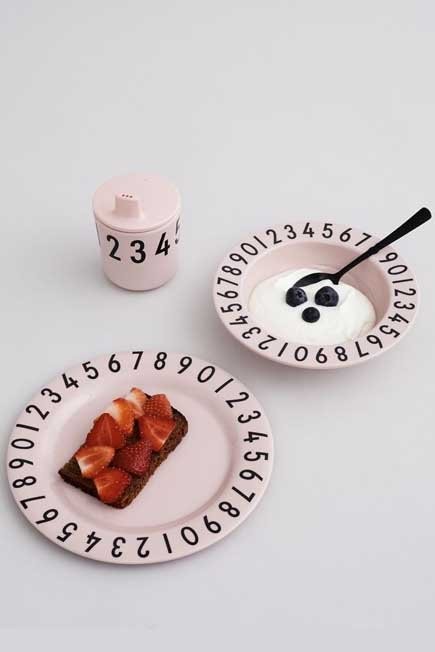 Design Letters - The numbers gift set Pink