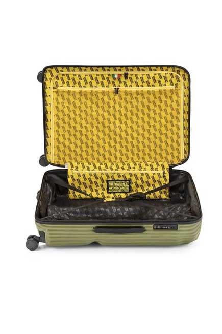 Stripe Olive Suitcase 3 Piece Set, , large image number 1