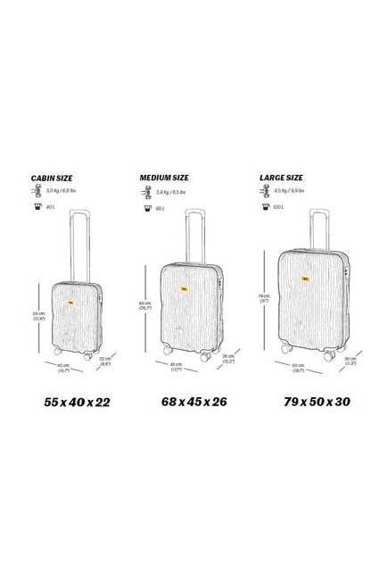 Stripe Olive Suitcase 3 Piece Set, , large image number 5