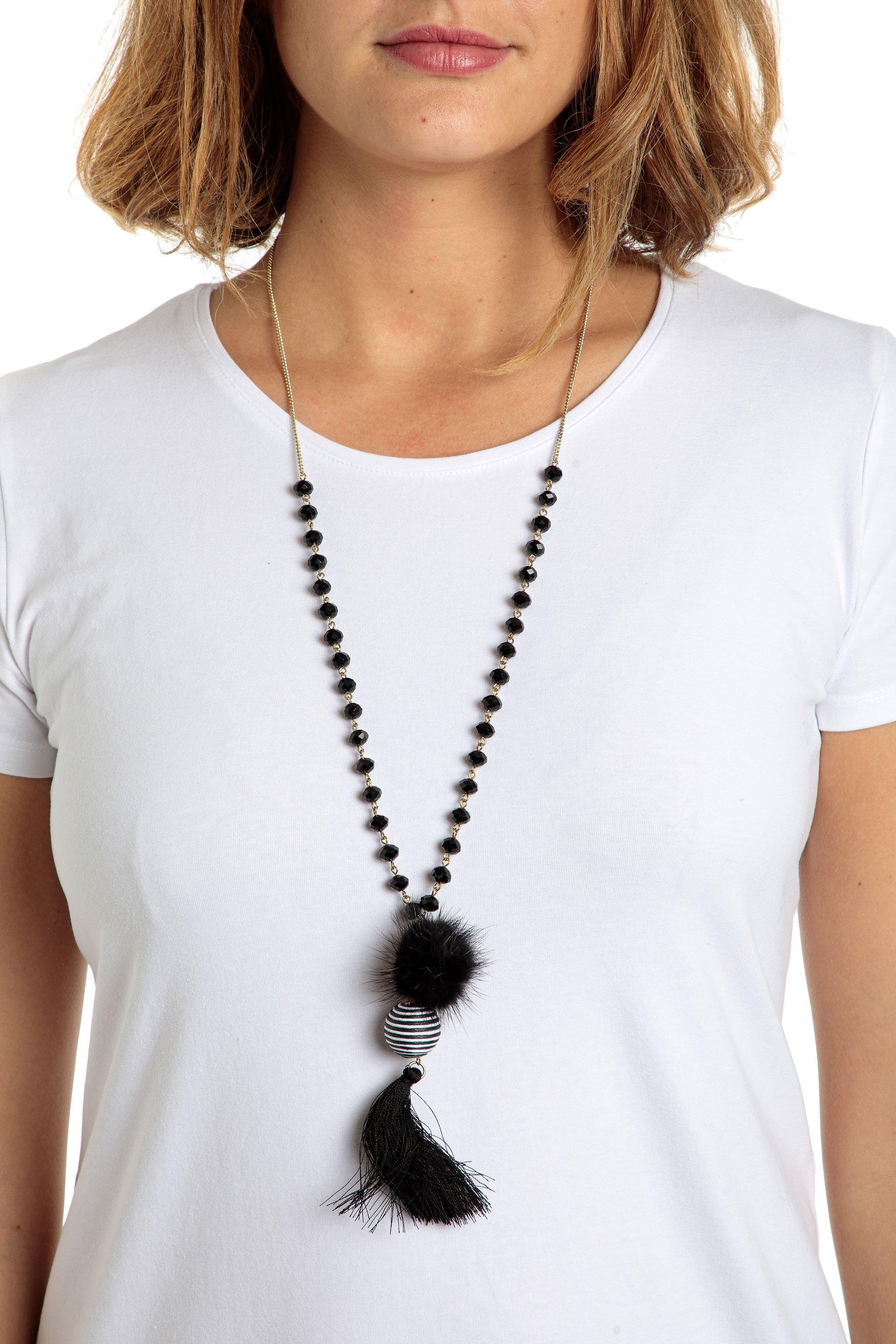 Black Necklace, Women, , large image number 2
