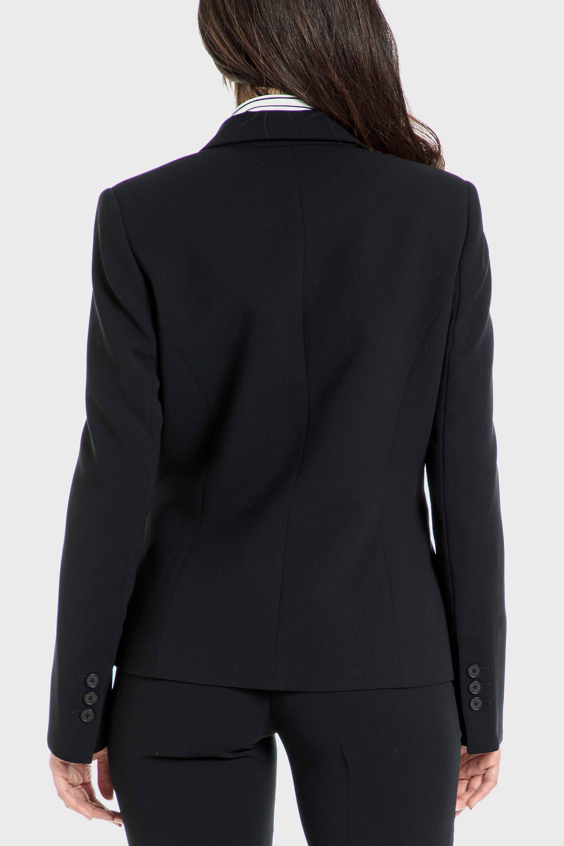 Black Crepe Blazer, Women, , large image number 2