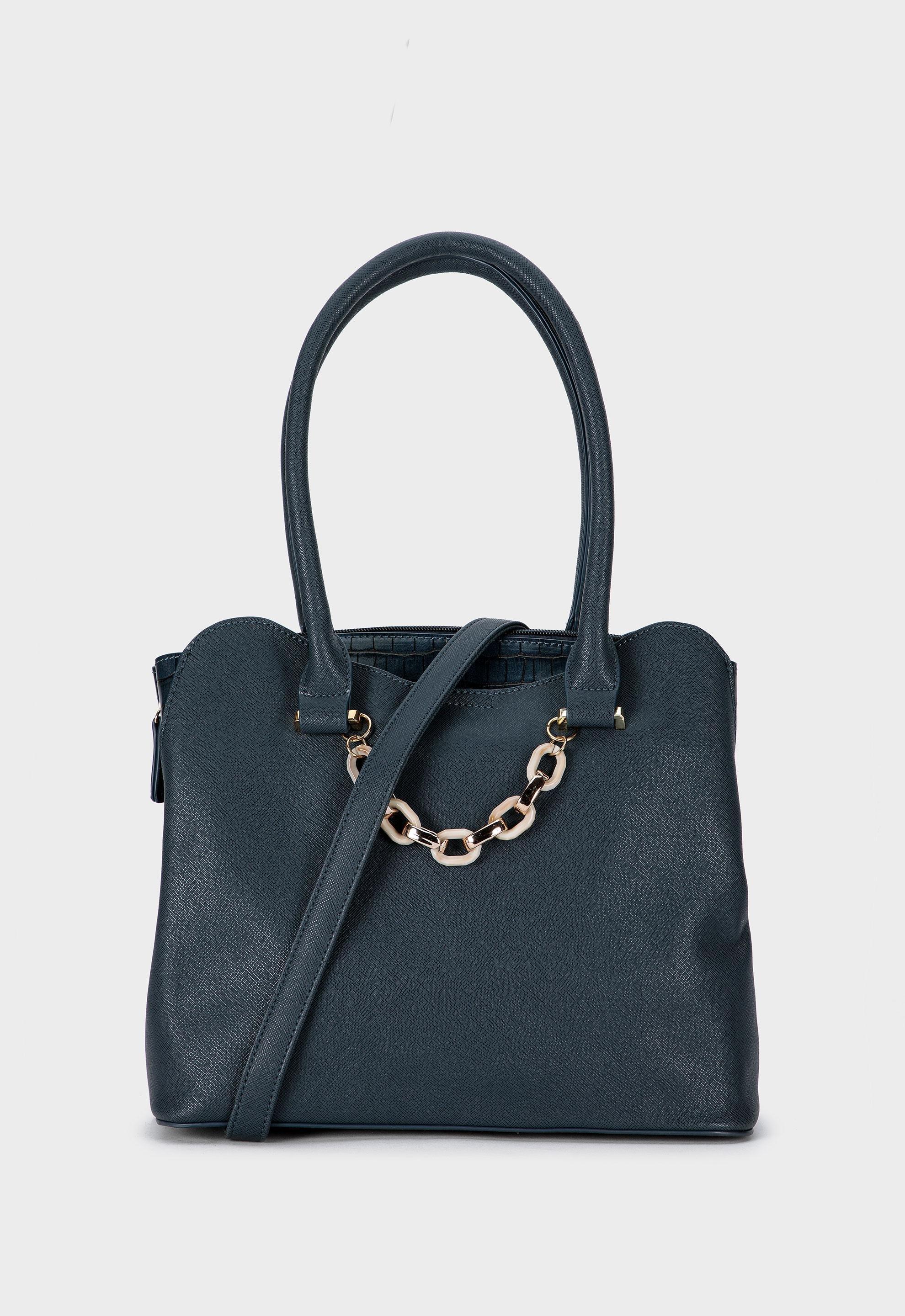 Blue Chain Clutch Bag, Women, , large image number 1
