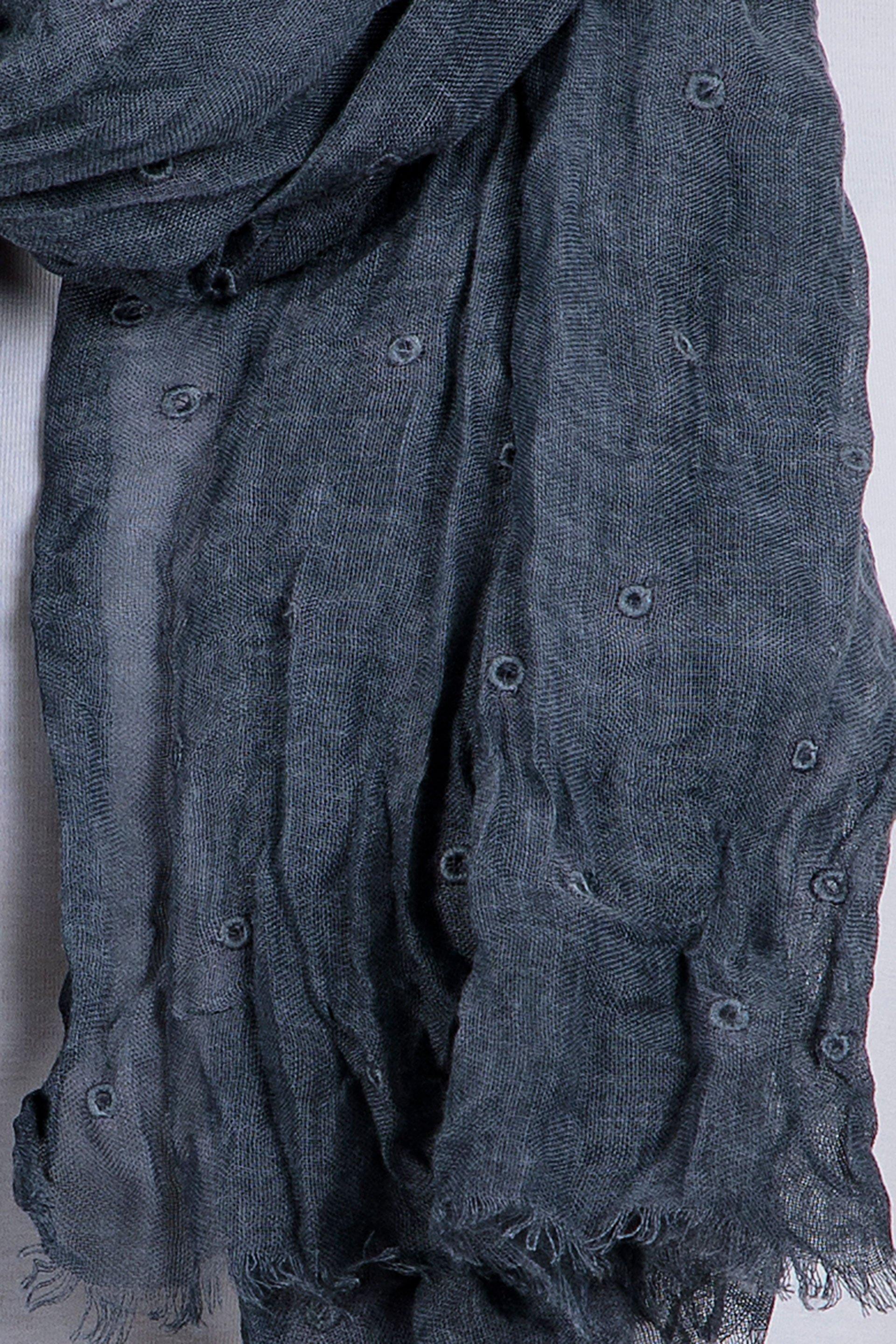 Polka dot embroidered pashmina, , large image number 1