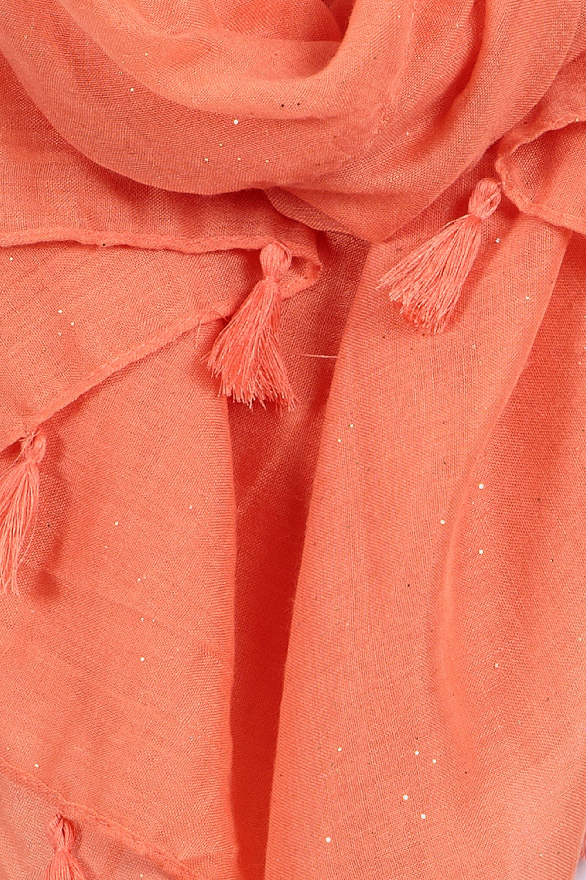 Red Coral Shiny Pashmina, Women, , large image number 3