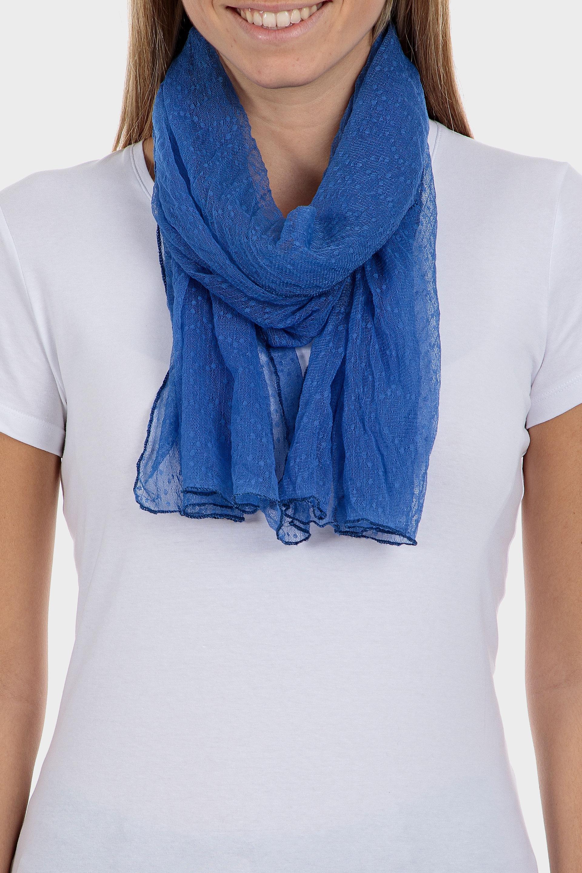 Blue Tulle Foulard, Women, , large image number 0