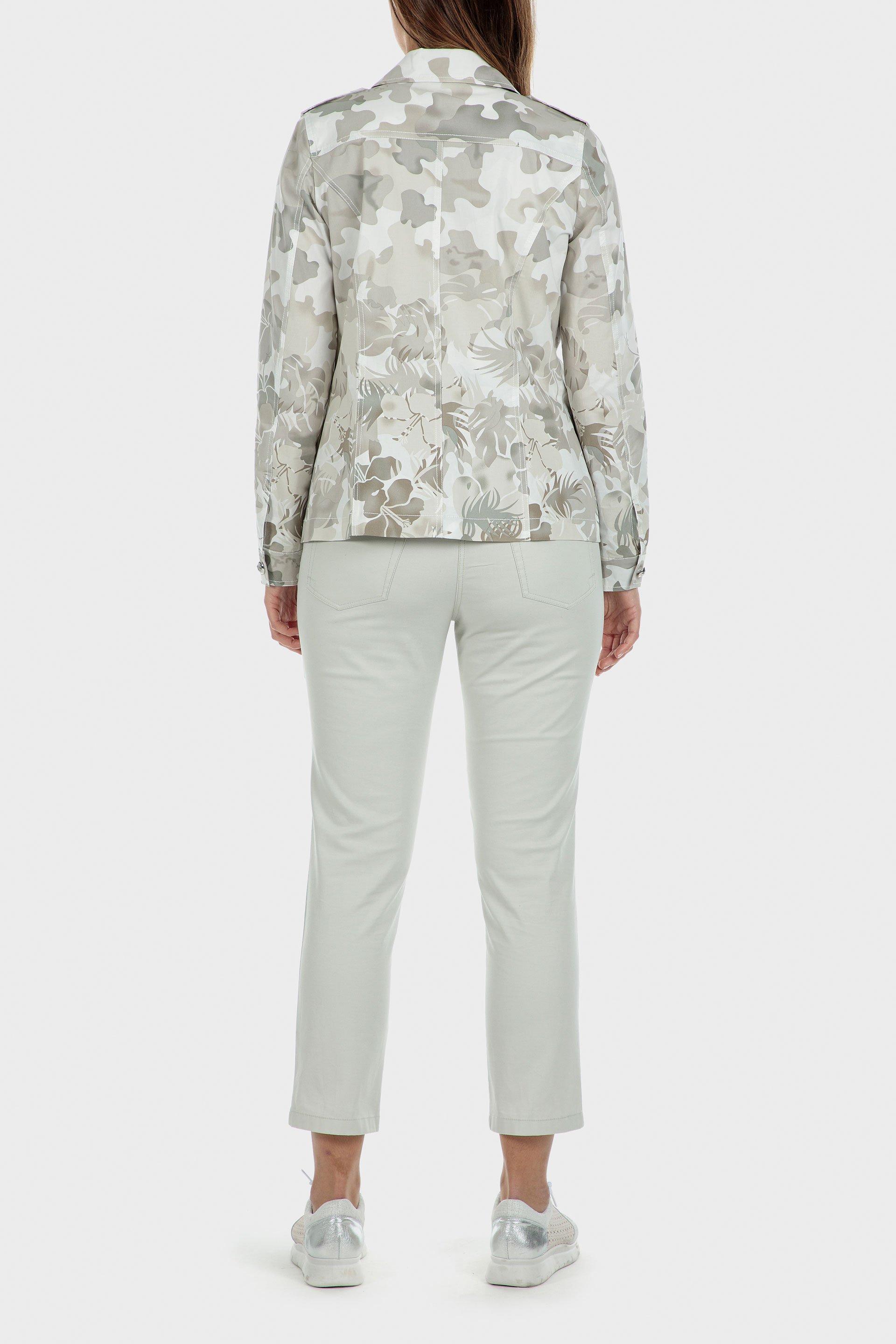 Off-White Cotton Capri Trousers, , large image number 3